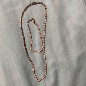 80’s Vintage Swarovski Crystal Necklace w Tennis